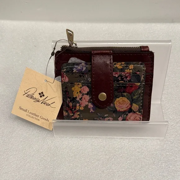 Patricia Nash English country Cassie floral card holder wallet NWT - Picture 1 of 5